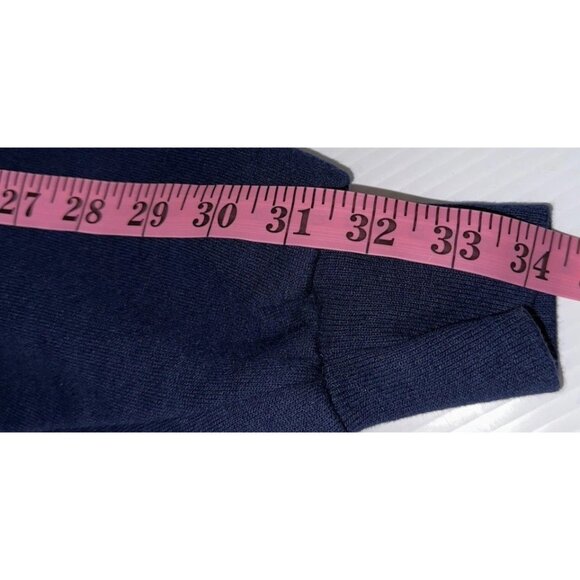 Vintage Whim Z Sweatshirt 3xl Blue Mock Neck Long Sleeve Grandmacore USA 80s 90s - Picture 12 of 14